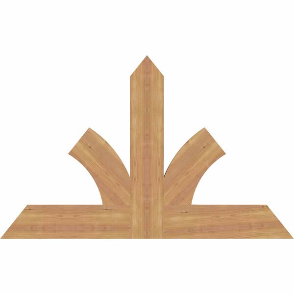 Ekena Millwork Richland Timber Gable Bracket, Western Red Cedar, 48"W x 30"H x 1 1/2"D x 5 1/2"F, 15/12 Pitch GBW048X30X0206RIC00SWR - main